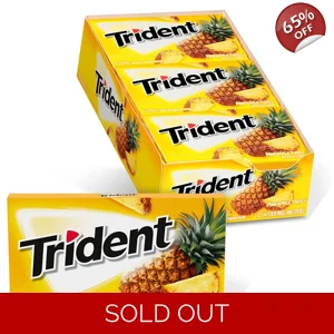 Trident Gum Pineapple Twist - Sugar Free Chewing-Gum 14 Sticks Pack